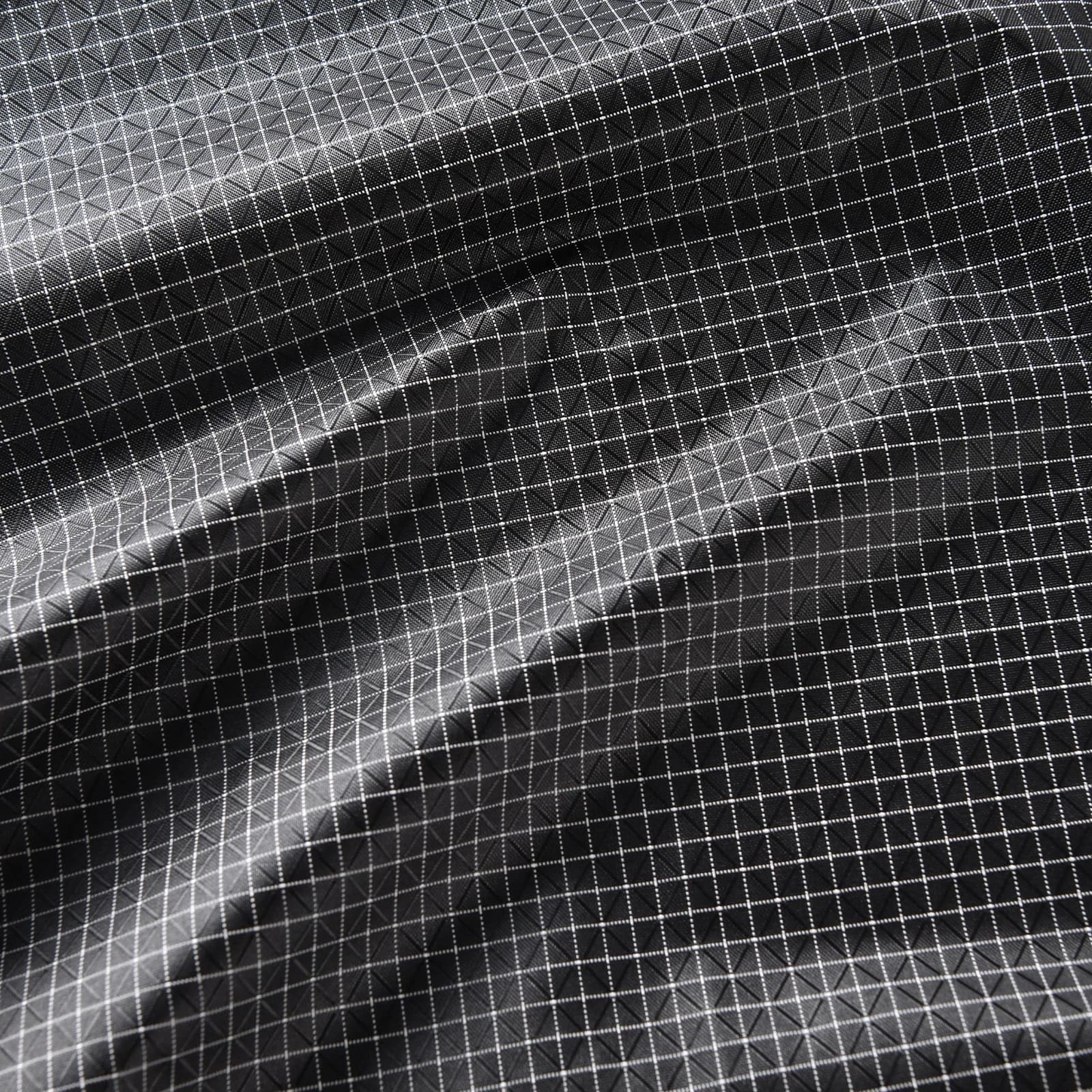 200D PU nylon lattice fabric, ripstop grid texture